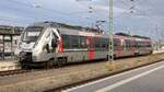 9442 619-4 (94 80 9442 619-4 D-ABRM) 9442 119-5 (94 80 9442 119-5 D-ABRM) bei der Einfahrt mit der S7 Halle(Saale) Hbf. in den Bahnhof Halle(Saale) Hauptbahnhof betrieben wird sie von der SBMD.
