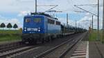 140 834-3 (140 042-4) (91 80 6140 834-3 D-PRESS) durchf�hrt mit einem leeren Autowagenzug Ovelg�nne.