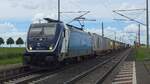 388 014-3	(91 54 7388 014-3 CZ-ČDC) durchf�hrt mit einem Containerzug denn Bahnhof Ovelg�nne.